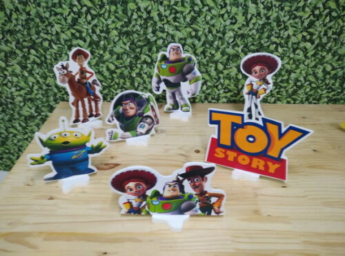Toy Story Kit de Mesa Displays 7 Peças Pronta Entrega