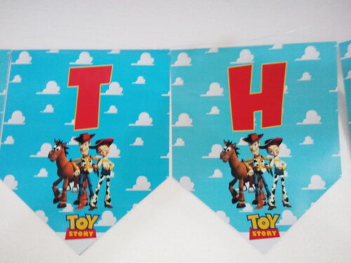 Toy Story Varal Parabens Mais Nome Personalizado