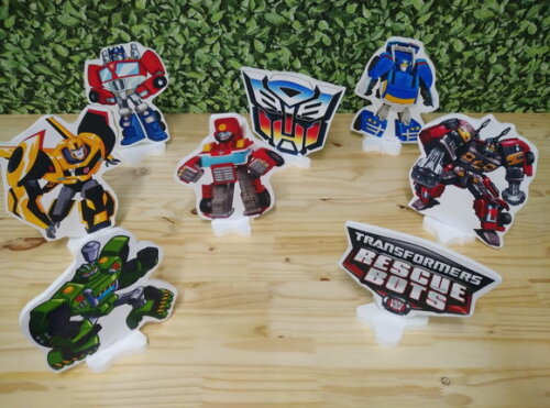 Transformers Bots Kit de Mesa Displays 8 Peças Pronta Entreg