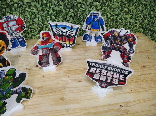 Transformers Bots Kit de Mesa Displays 8 Peças Pronta Entreg