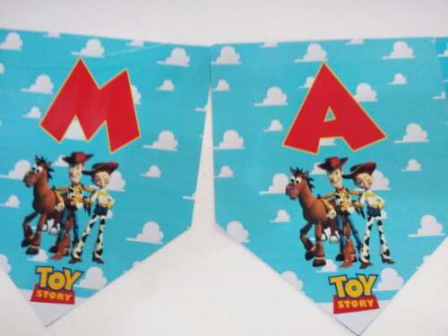 Toy Story Varal Parabens Mais Nome Personalizado