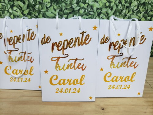 Trintou Sacola Personalizada Pronta Entrega
