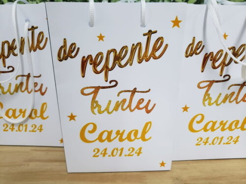 Trintou Sacola Personalizada Pronta Entrega