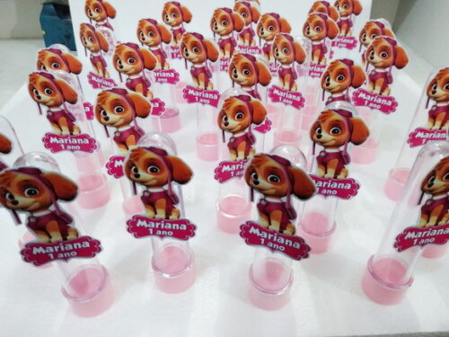 Tubetes Skye Patrulha Canina Pronta Entrega Personalizado