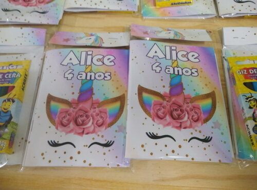 Unicórnio Caderninho para Colorir Personalizado