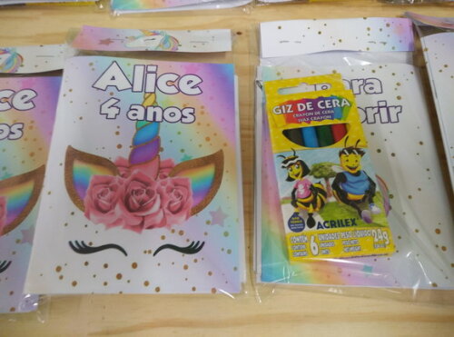 Unicórnio Caderninho para Colorir Personalizado