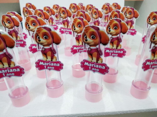 Tubetes Skye Patrulha Canina Pronta Entrega Personalizado