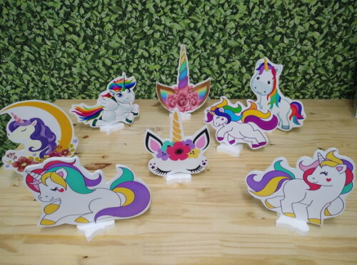 Unicórnio Kit Displays Dee Mesa 9 Peças