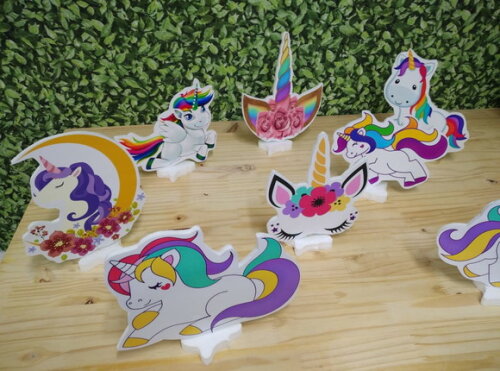 Unicórnio Kit Displays Dee Mesa 9 Peças