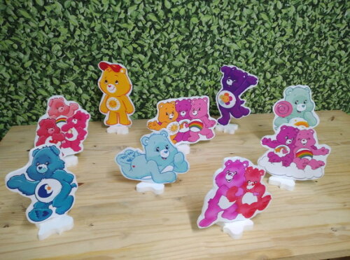 Ursinhos Carinhosos Kit Displays de Mesa 9 Peças Pronta Entr