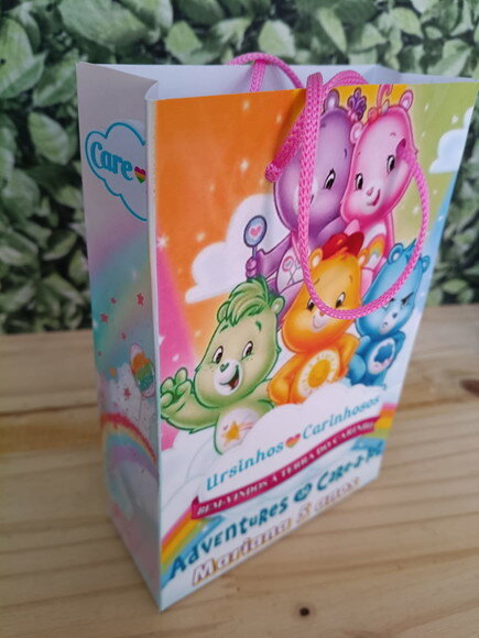 Ursinhos Carinhos Sacola Personalizada Tam Médio 24x17x8 cm