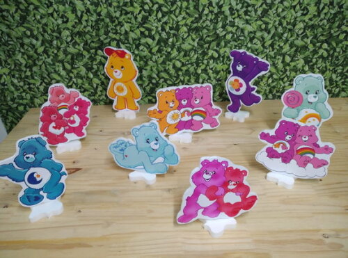 Ursinhos Carinhosos Kit Displays de Mesa 9 Peças Pronta Entr
