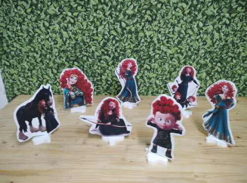 Valente Merida Kit de Mesa Displays 7 Peças Pronta Entrega
