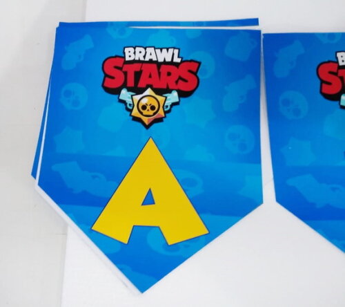 Varal Braw Star Parabens + Nome Personalizada