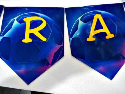 Varal Futebol Personalizado Parabens Mais Nome