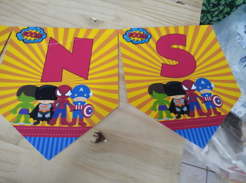 Varal Herois Baby Parabens + Nome Personalizado