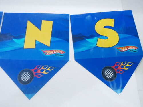 Varal Hot Wheels Parabens Mais Nome Personalizado