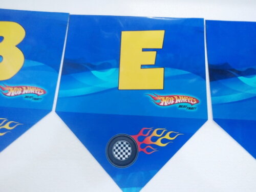 Varal Hot Wheels Parabens Mais Nome Personalizado