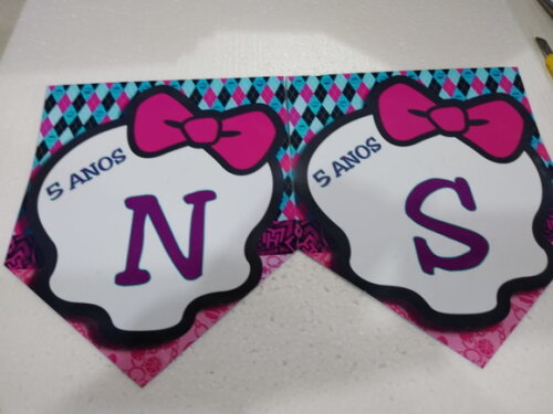 Varal Monster High Parabens + Nome Personalizado