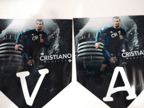 Varal Parabéns Cristiano Ronaldo Personalizado