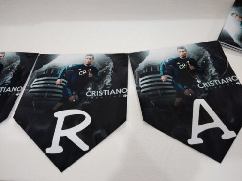 Varal Parabéns Cristiano Ronaldo Personalizado