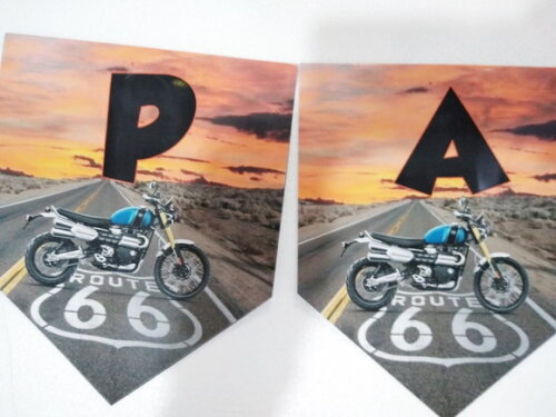 Varal Route 66 Parabens Mais Nome Personalizado