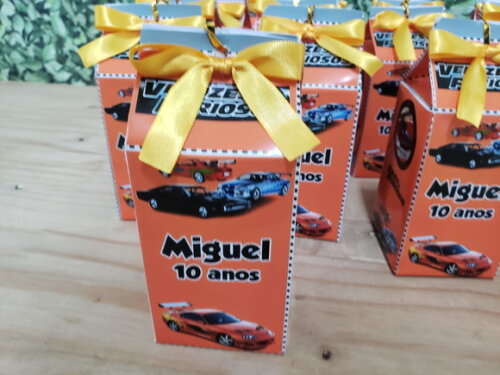 Velozes e Furiosos Caixa Milk Personalizada Pronta Entrega