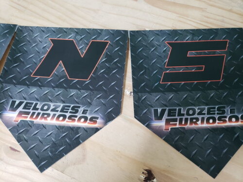 Velozes e Furiosos Varal Personalizado Pronta Entrega