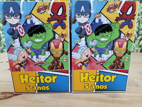 Vingadores Baby Sacola Personalizada Pronta Entrega