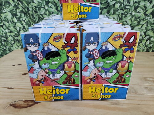 Vingadores Baby Sacola Personalizada Pronta Entrega