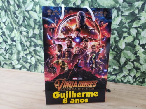 Vingadores Sacola Personalizada Pronta Entrega