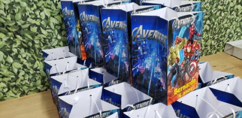 Vingadores Sacola Personalizada Pronta Entrega Tam 20x12x12