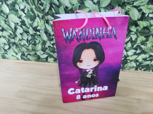 Wandinha Sacola Personalizada Pronta Entrega