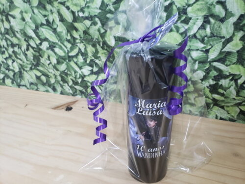 Wandinha Lembrancinha Copo Personalizado Embalado