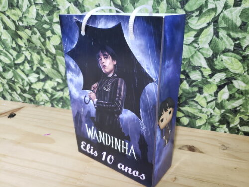 Wandinha Sacola Personalizada Pronta Entrega