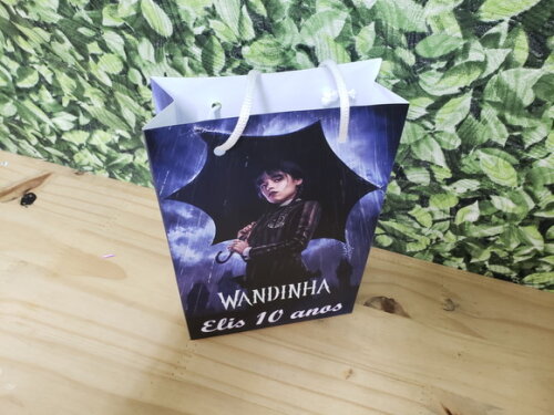Wandinha Sacola Personalizada Pronta Entrega