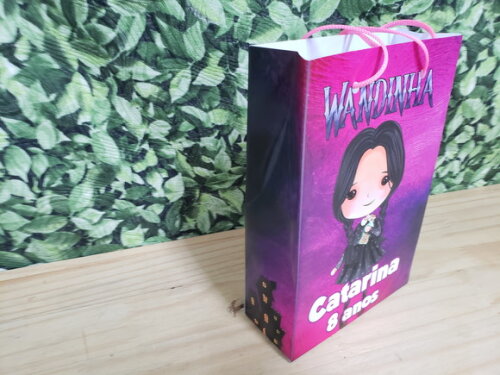 Wandinha Sacola Personalizada Pronta Entrega Tamanho G