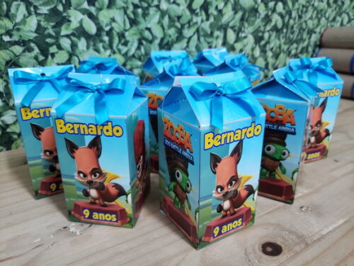 Zooba Caixa Milk Personalizada Pronta Entrega