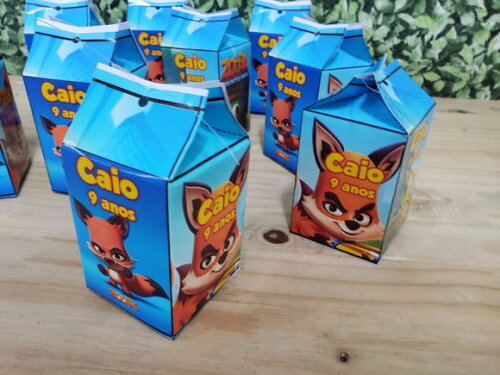 Zooba Lembrancinha Caixa Milk Personalizada