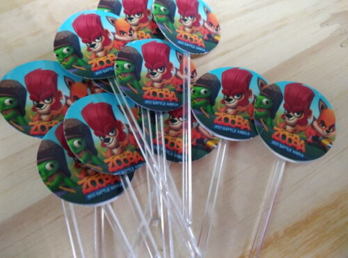 Zooba Topper para Docinhos 36 Unidades Pronta Entrega