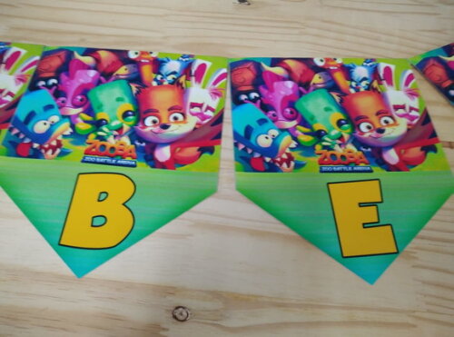 Zooba Varal Parabéns Mais Nome Pronta Entrega