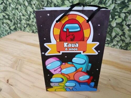 Among US sacola personalizada Tam 20x13,5x5,5 cm segue pronta