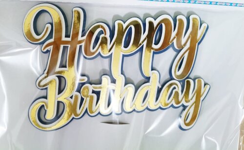 Topo de bolo 3D pronta entrega