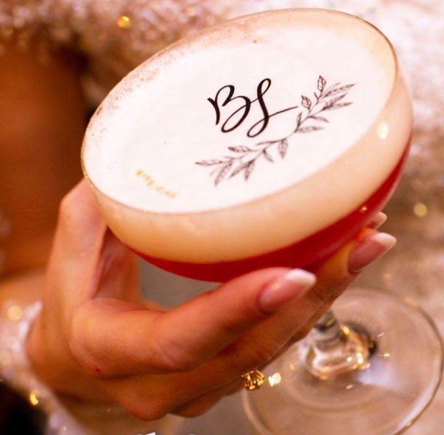 Papel de arroz 5cm para drink personalizado casamento festas