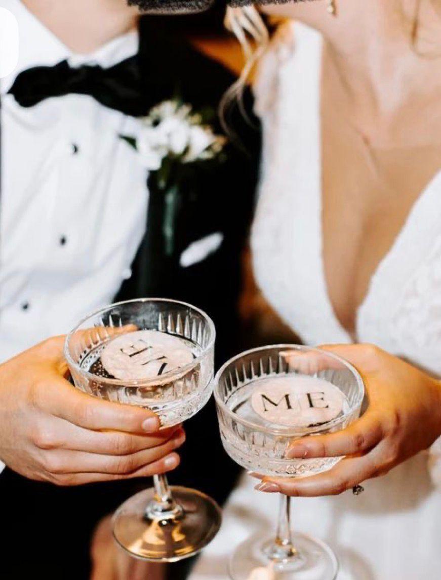Papel de arroz 5cm para drink personalizado casamento festas