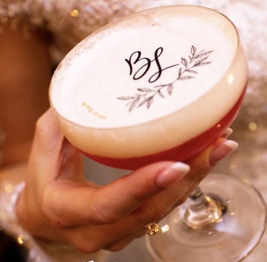 Papel de arroz  5 cm para drink personalizado casamento festas -