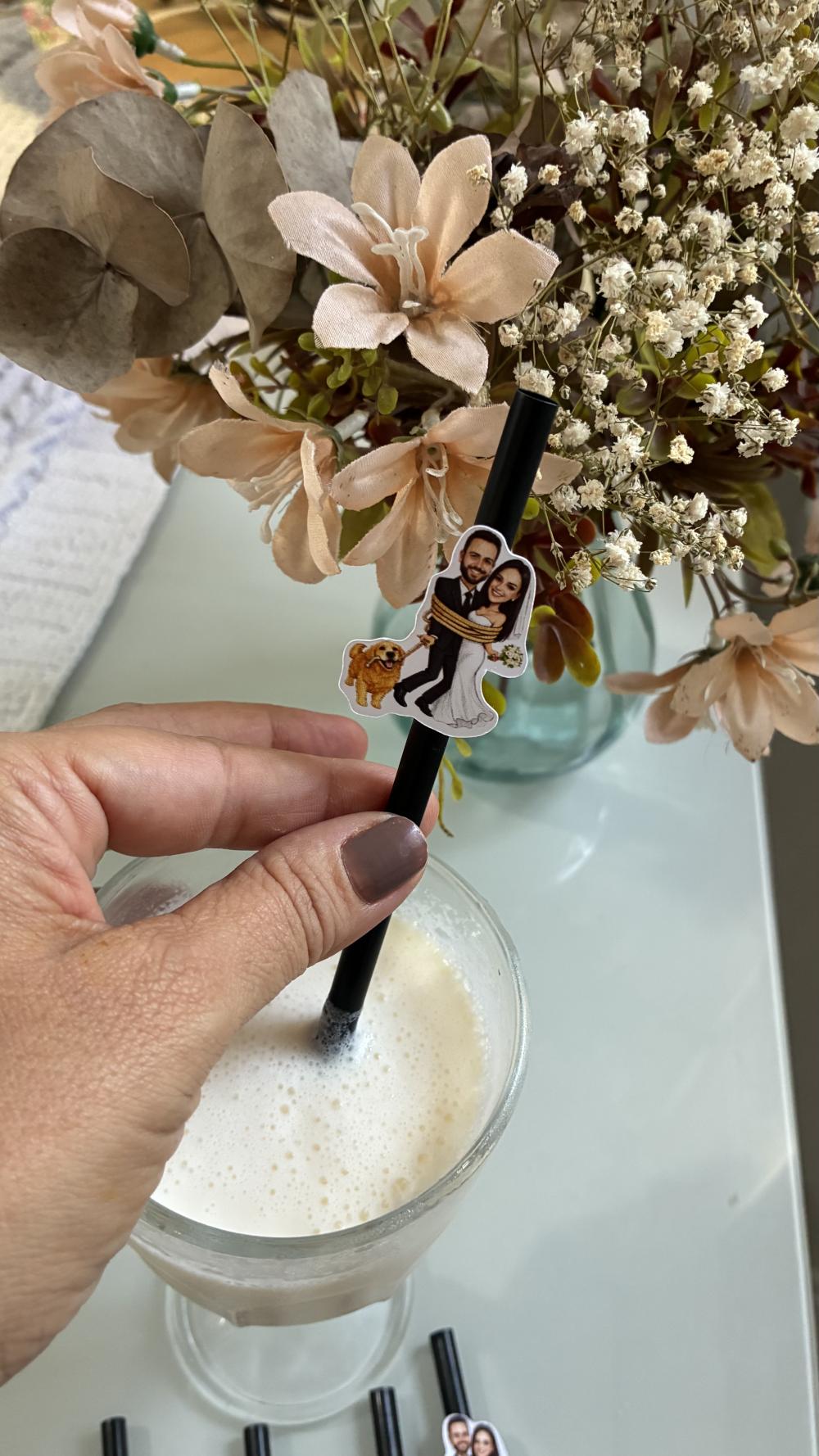 canudo personalizado drink casamento  e festas - Cópia