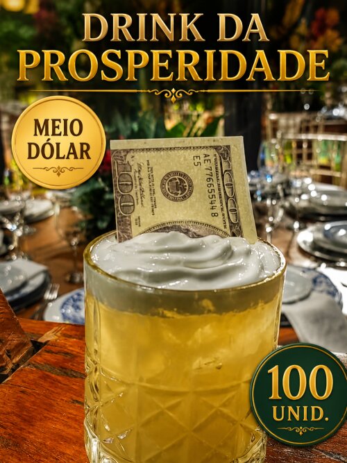 Papel de Arroz para Drink Personalizado Recortado 5cm meio dolar