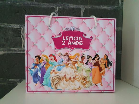 Sacolinha Princesas Disney - Tamanho m