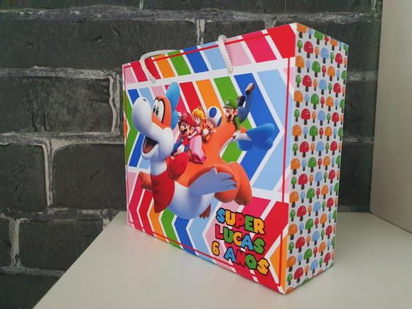 Sacolinha Super Mario - Tamanho m